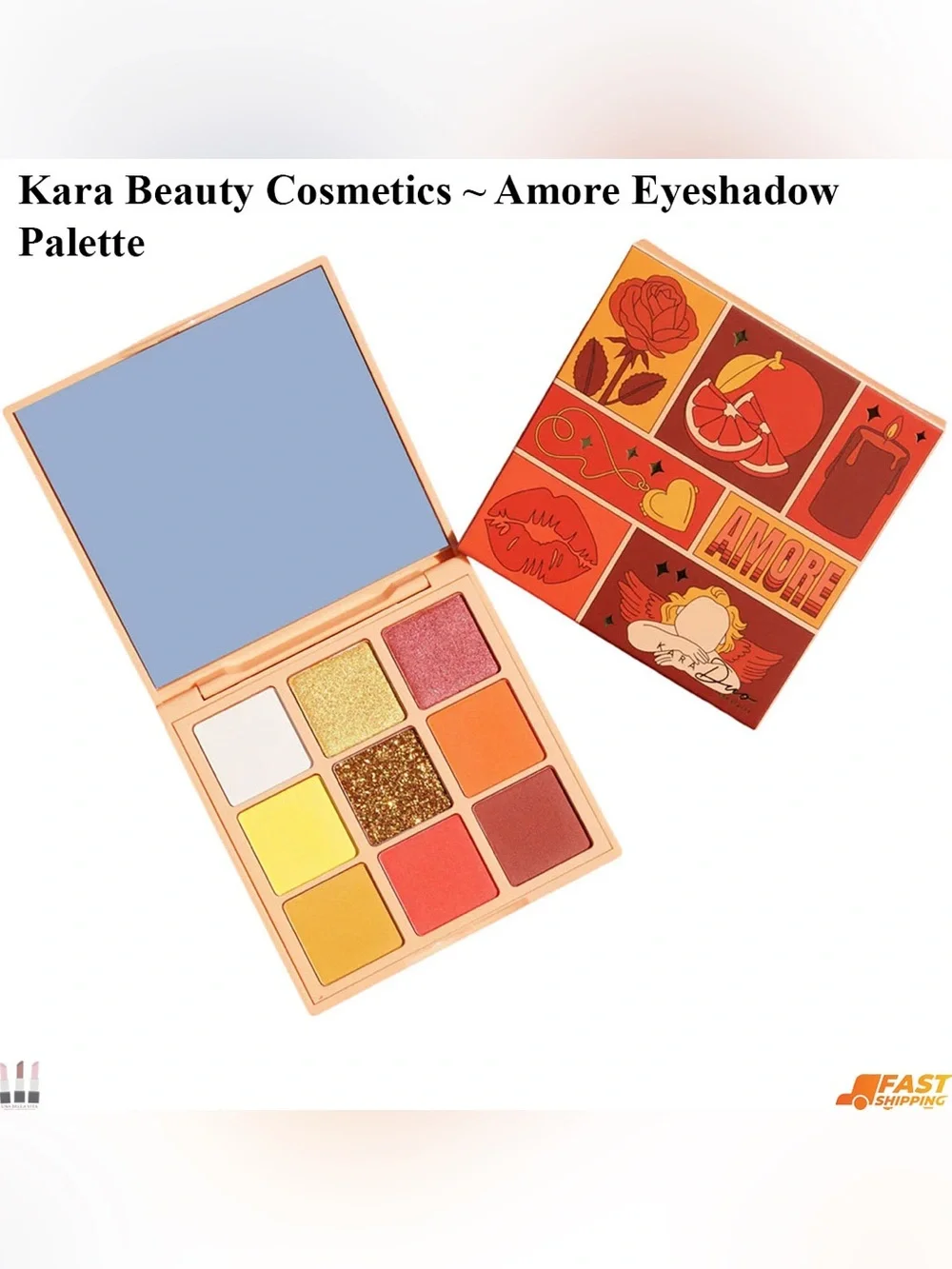 Kara Beauty Amore Eyeshadow Palette — Warm Sunset Shades